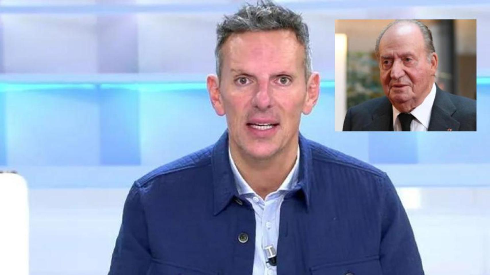 Joaquín Prat y Juan Carlos I en un fotomontaje de Bluper