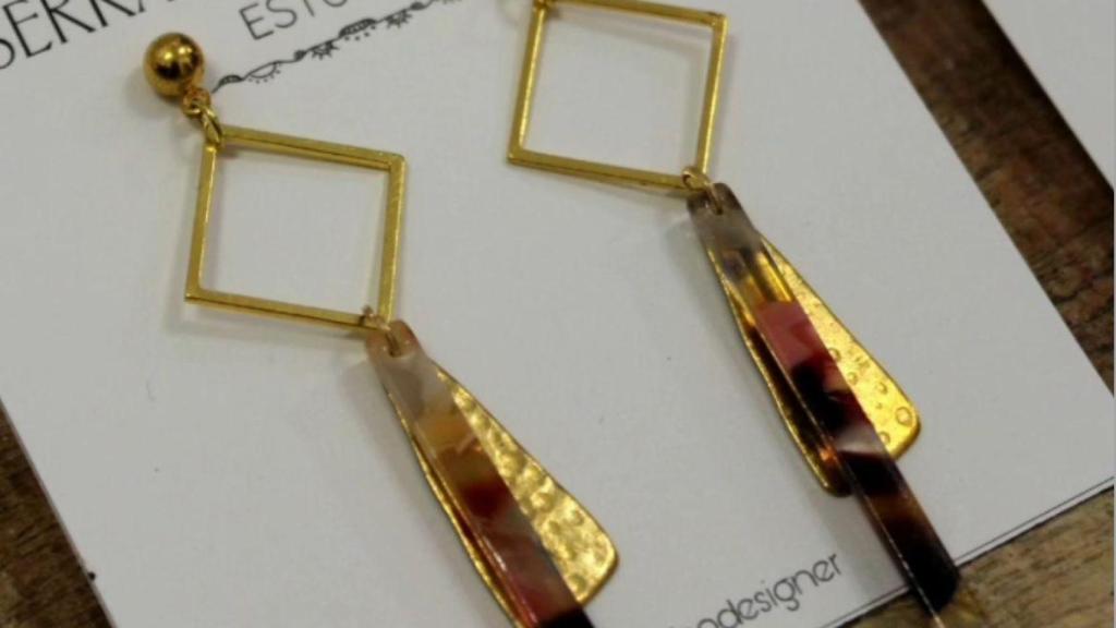 Pendientes creados en el Espacio Creativo Mirian Picón.