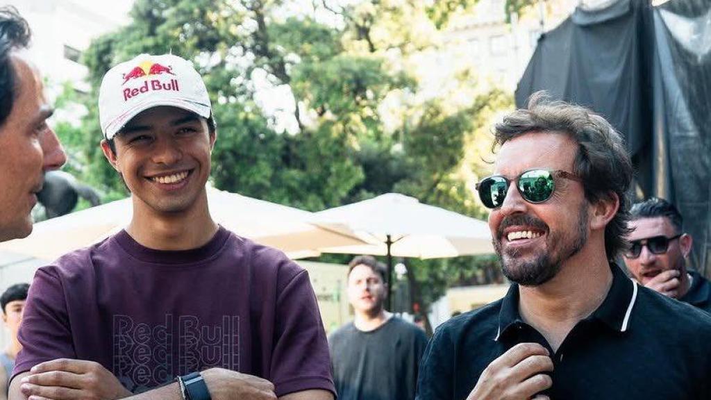 Pedro de la Rosa, Pepe Martí y Fernando Alonso, en la previa del GP de España.
