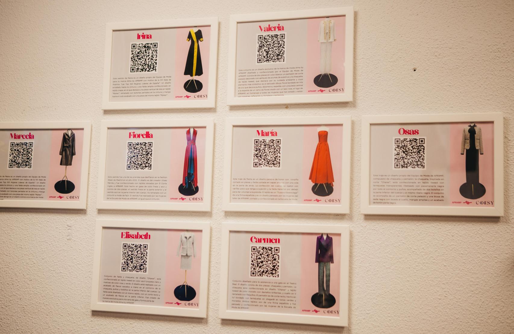 Diseños de las mujeres del programa de APRAMP.