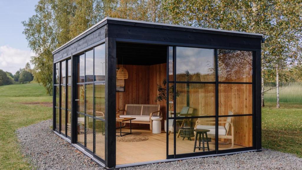 Una casa prefabricada.