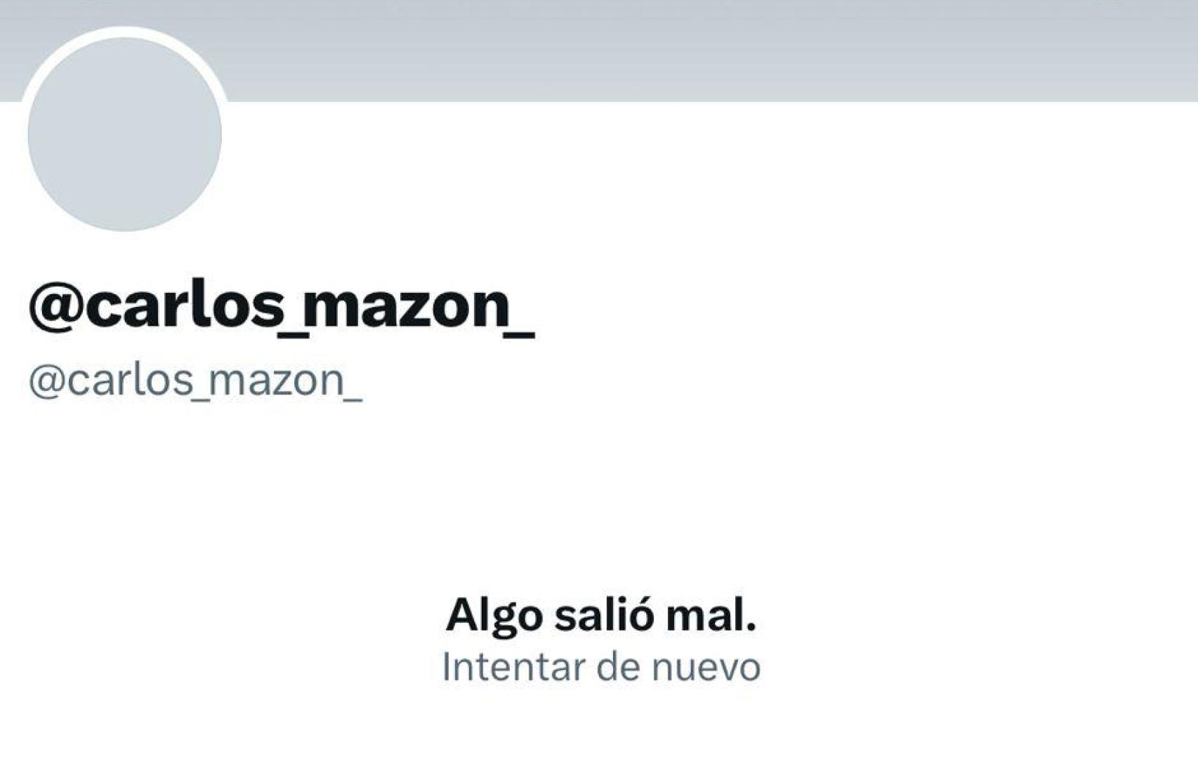 Captura de pantalla de la cuenta de X de Mazón. EE