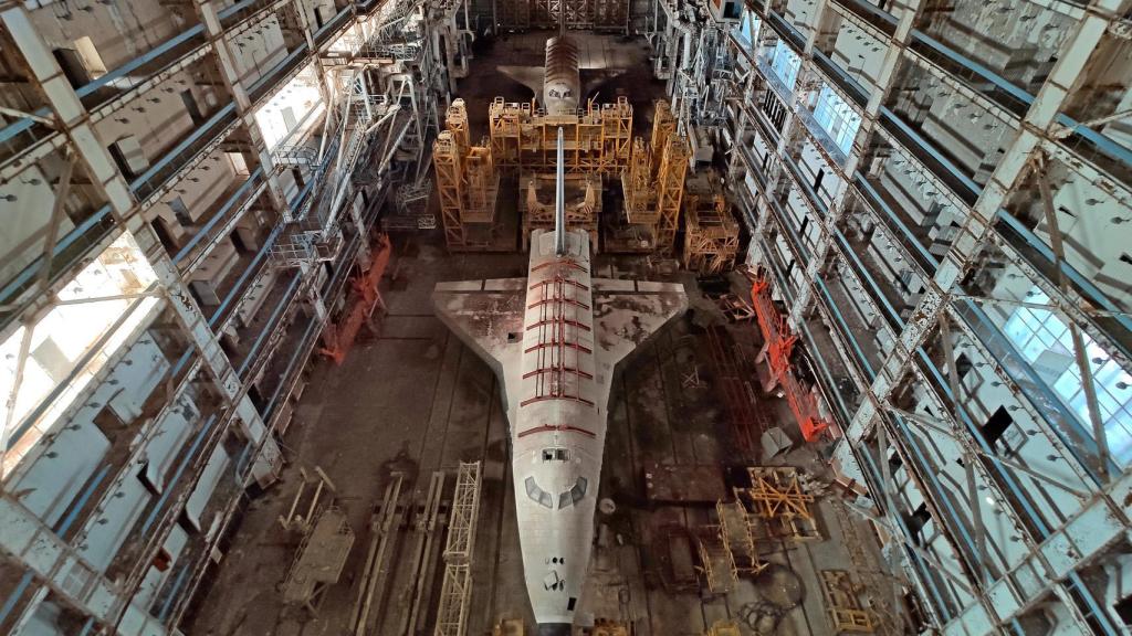 Restos de proyectos espaciales inacabados en Baikonur.