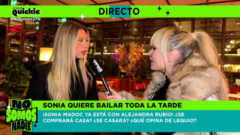 Sonia Madoc se estrena como reportera de 'No somos nadie'.