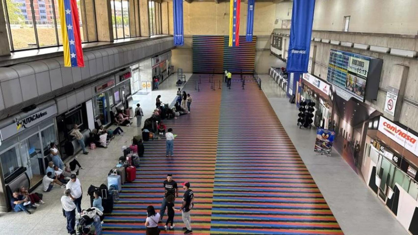 Aeropuerto internacional Simón Bolívar, que sirve a Caracas, en Maiquetía (Venezuela).