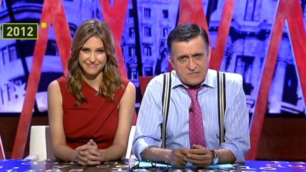 Sandra Sabatés y Wyoming en 2012.