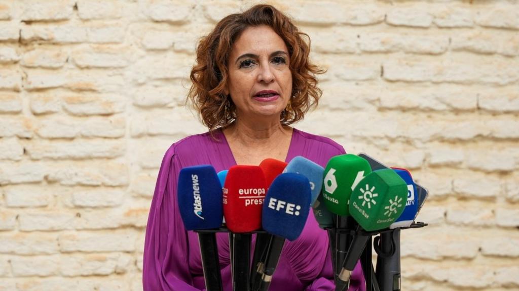 María Jesús Montero, este viernes en Sevilla.