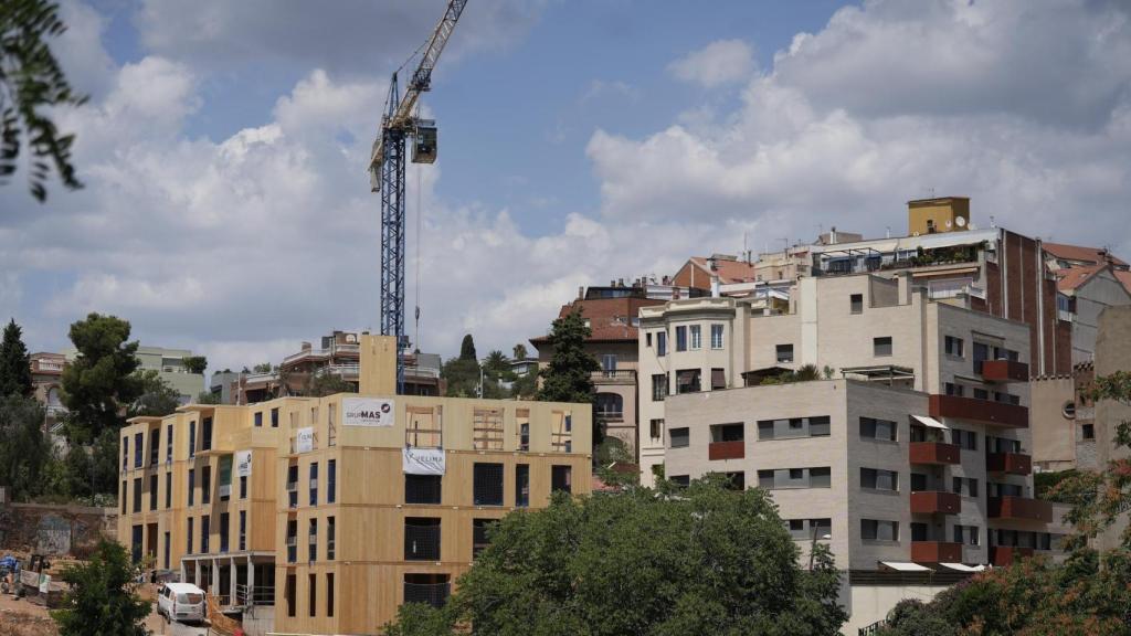 Construcción de un edificio sostenible en Vallcarca, Barcelona.