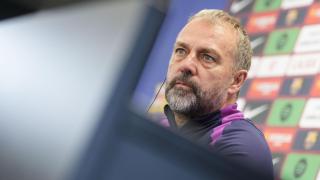 Hansi Flick, en la previa del partido ante el Athletic Club.