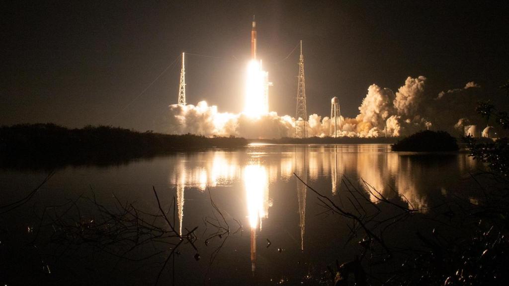 Despegue de la primera misión Artemis.