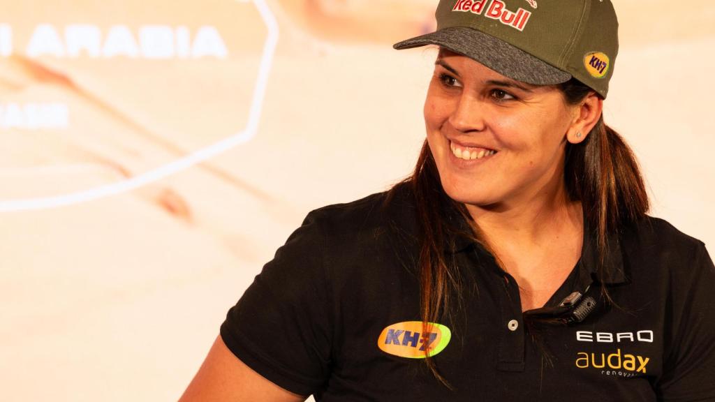 Laia Sanz en la presentación del equipo Ebro Audax Motorsport Presentacion Dakar 2026