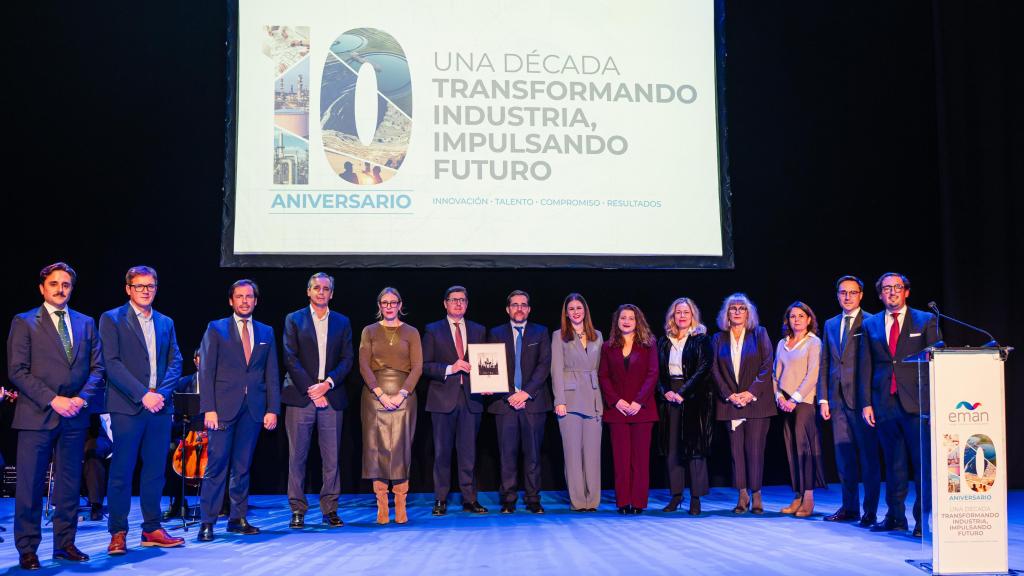 Una imagen del décimo aniversario de Eman Ingeniería en el Cartuja Center.