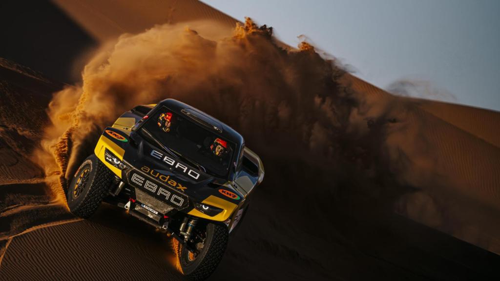 Laia Sanz y Maurizio Gerini durante un test.