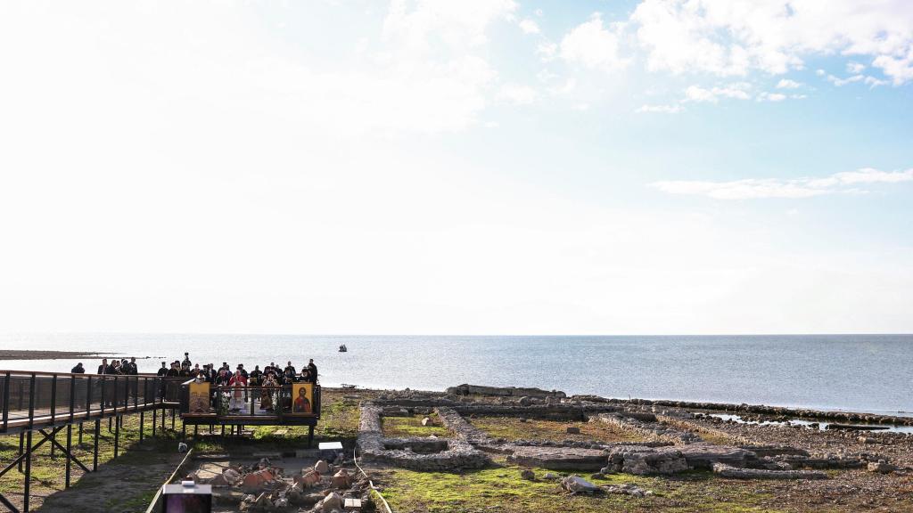 El Papa y el patriarca de Constantinopla han visitado las ruinas de la basílica de San Neófito.