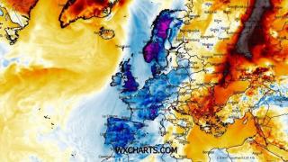 La entrada de aire frío que marcará el final de noviembre. Severe-weather.eu.