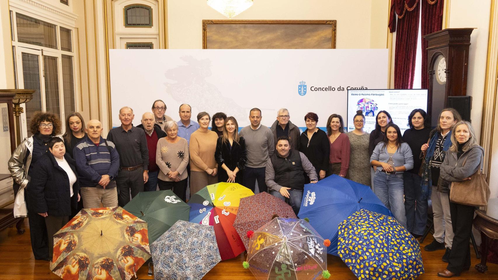 A Coruña volverá a llenarse de paraguas en favor de las personas con discapacidad