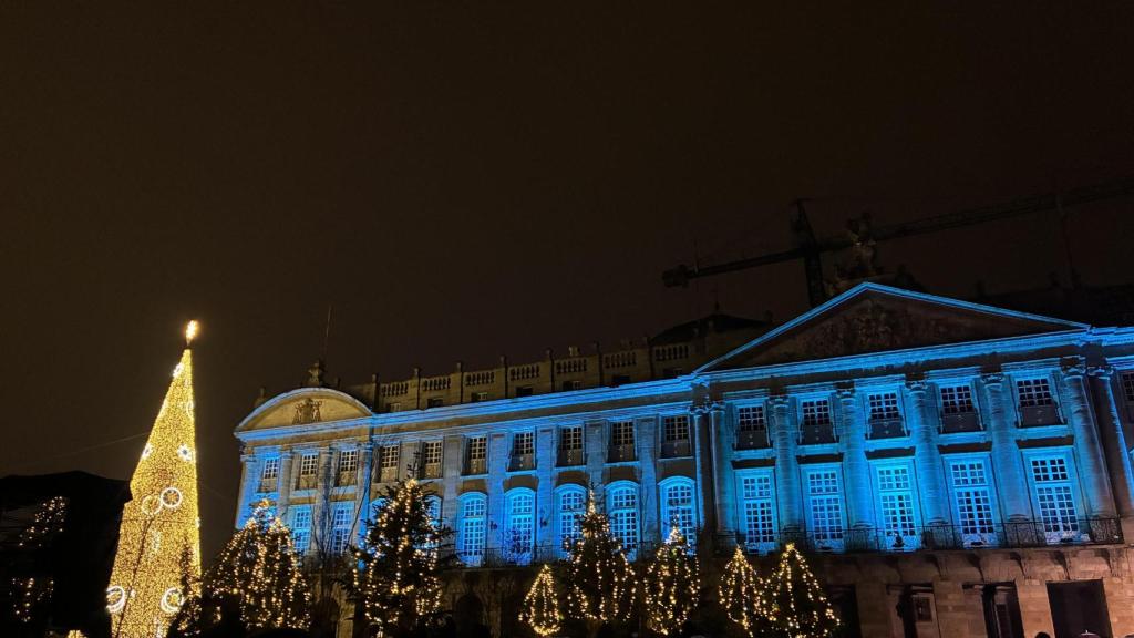 Encendido de luces en Santiago de Compostela
