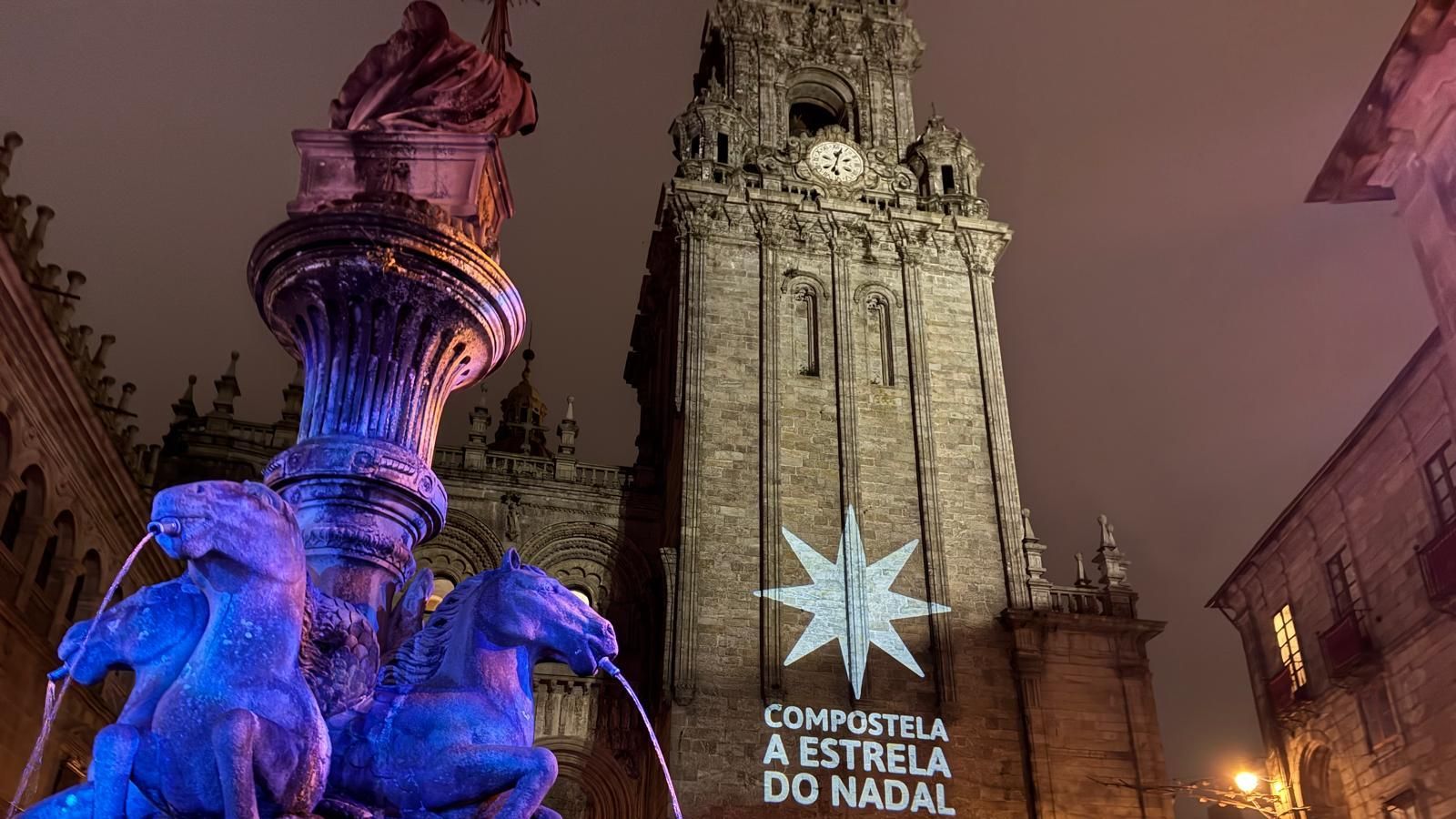 Un recorrido por las luces de Navidad de Santiago de Compostela
