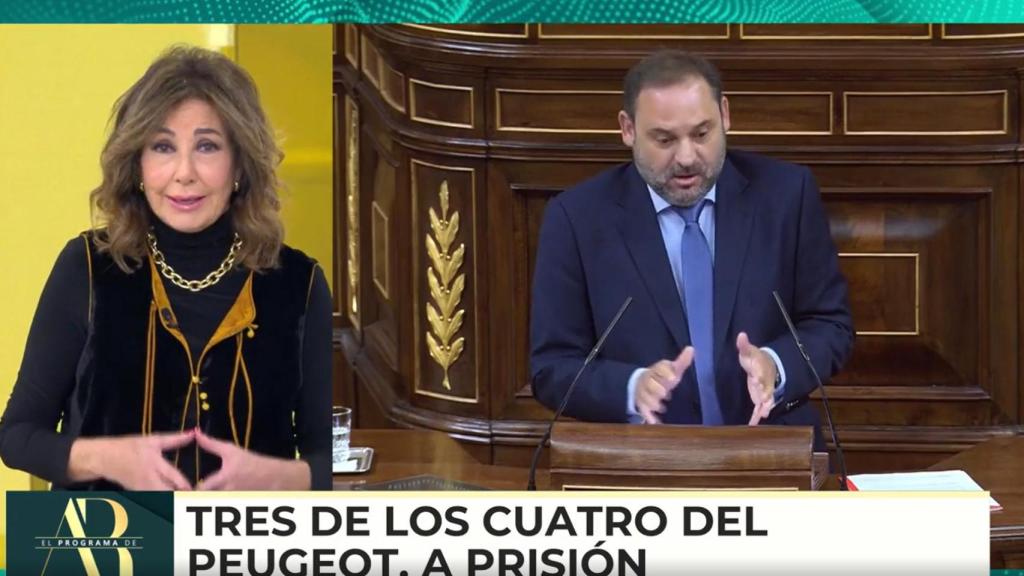 Ana Rosa recuerda Ábalos pronunció la palabra corrupción hasta en 14 ocasiones en su discurso en la moción de censura a Rajoy.