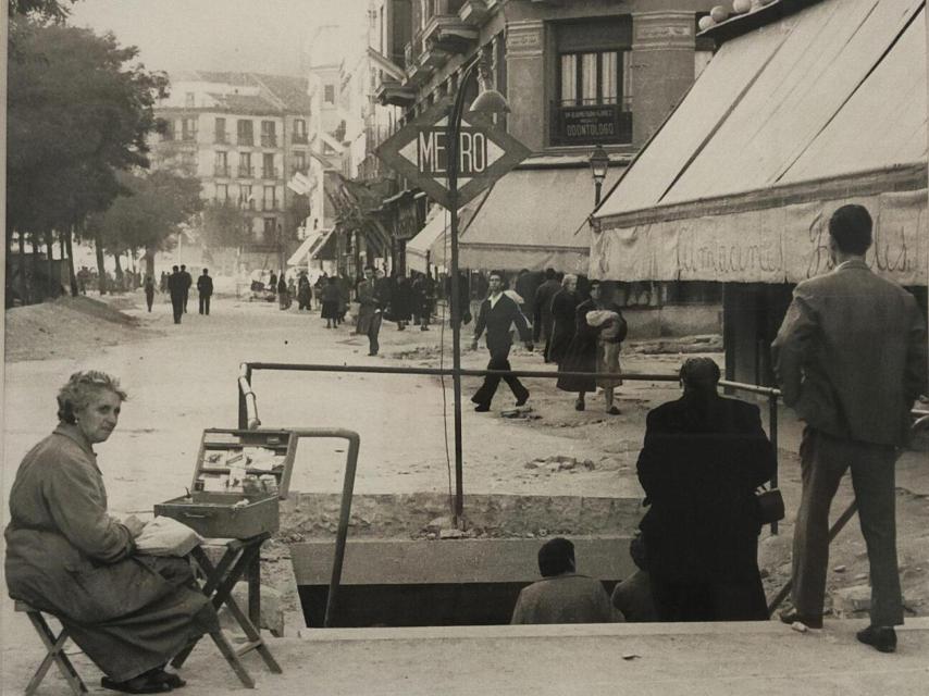 Obras del Metro de Alberto Aguilera en los años 60.