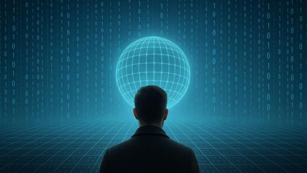 Ilustración de un universo simulado