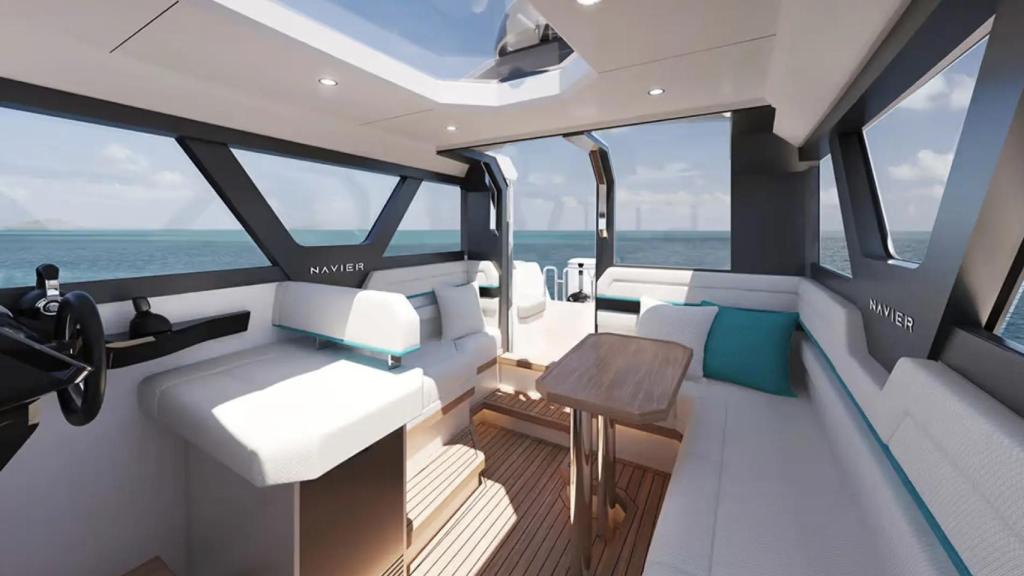 Interior de uno de los barcos de Navier