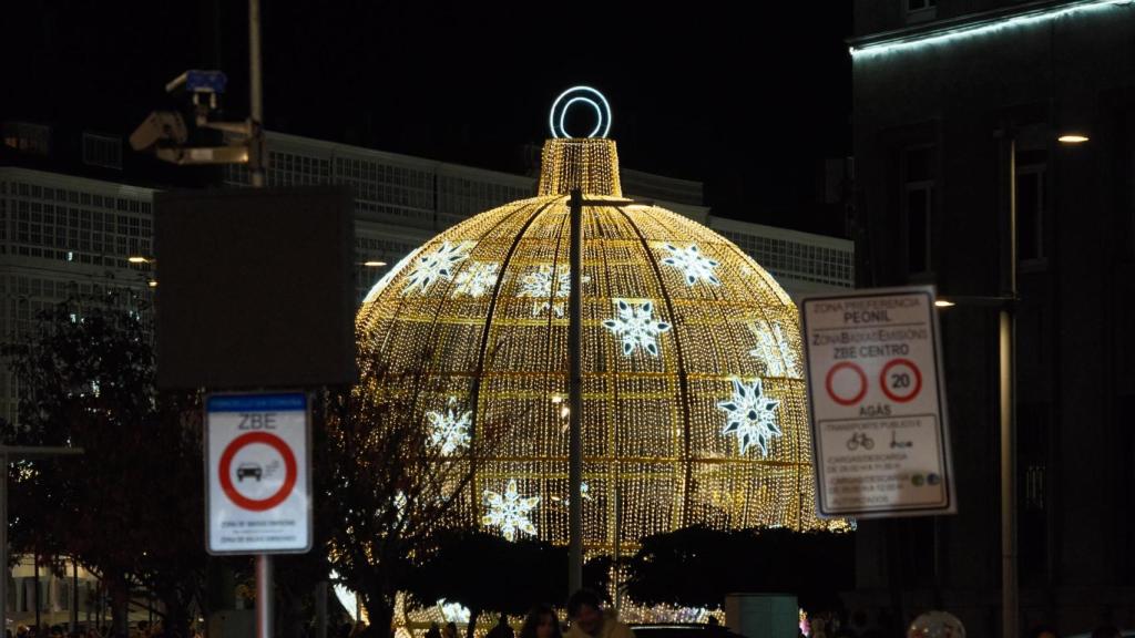 Así son las luces de Navidad 2025 de A Coruña