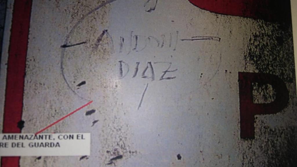 Amenazas de muerte que recibió Andoni.