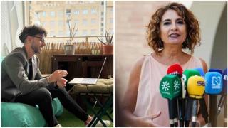 Montaje de Emilio Baena y la ministra de Hacienda, María Jesús Montero.