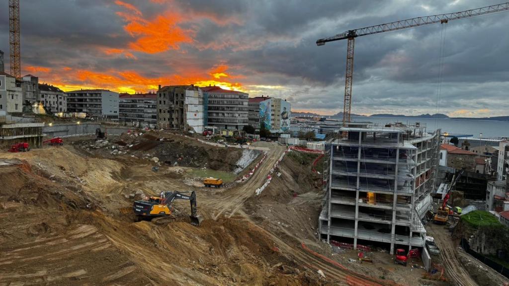 Obras del Barrio do Cura, en Vigo