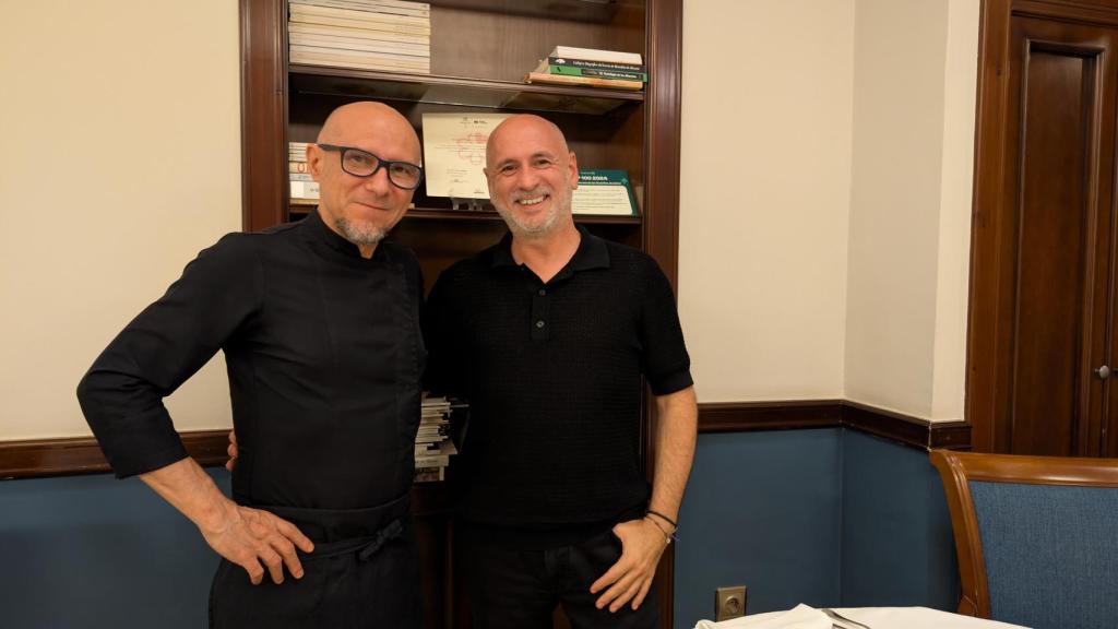 Rafa Molina y David Botella, en la sala de Tábula Rasa en Alicante.