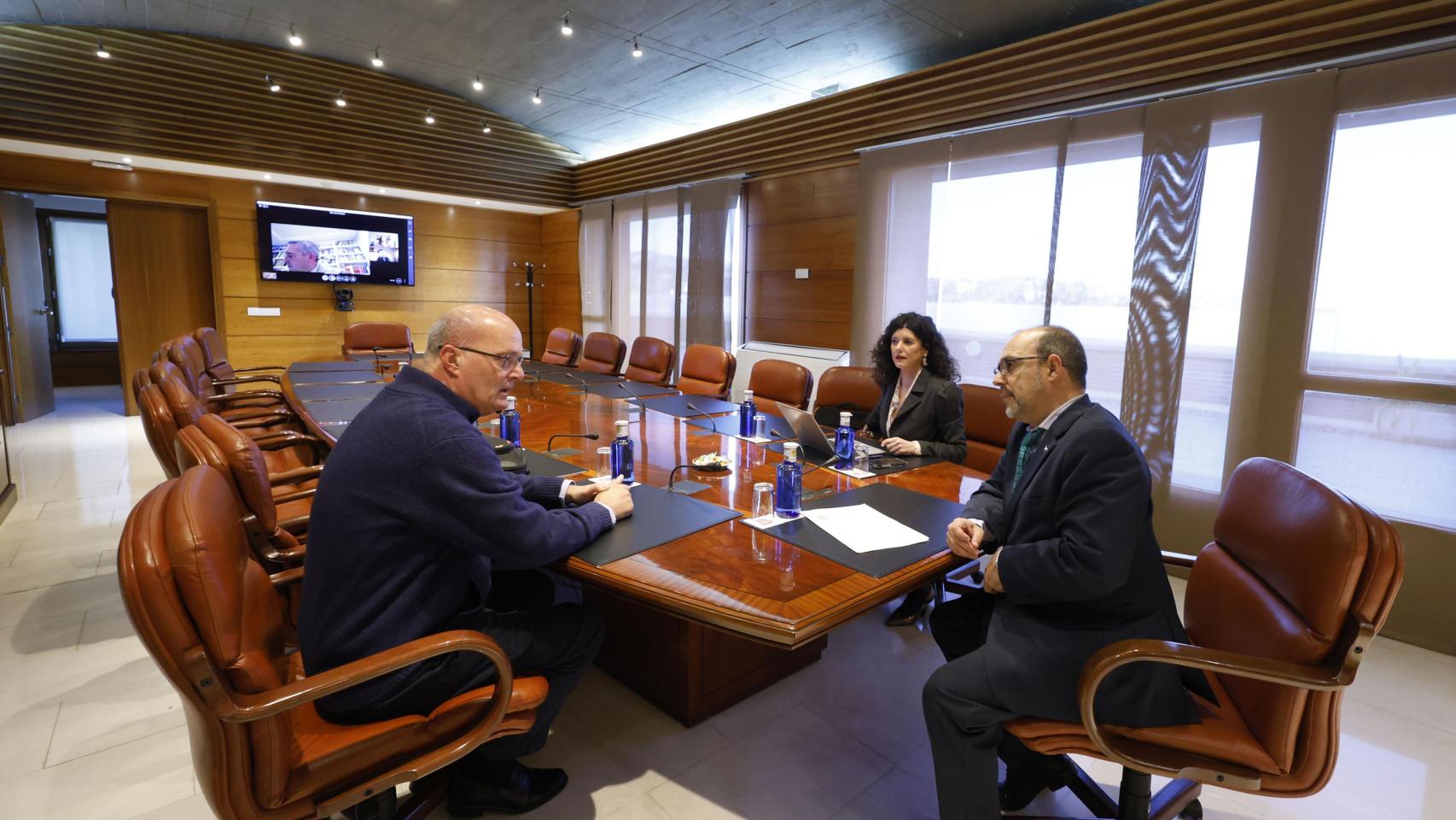 Imagen de la reunión de la Mesa de las Cortes de Castilla-La Mancha.