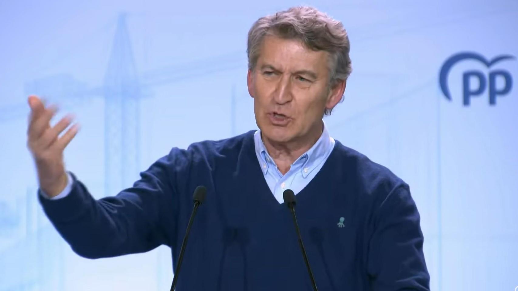 El líder del PP, Alberto Núñez Feijóo, este sábado.