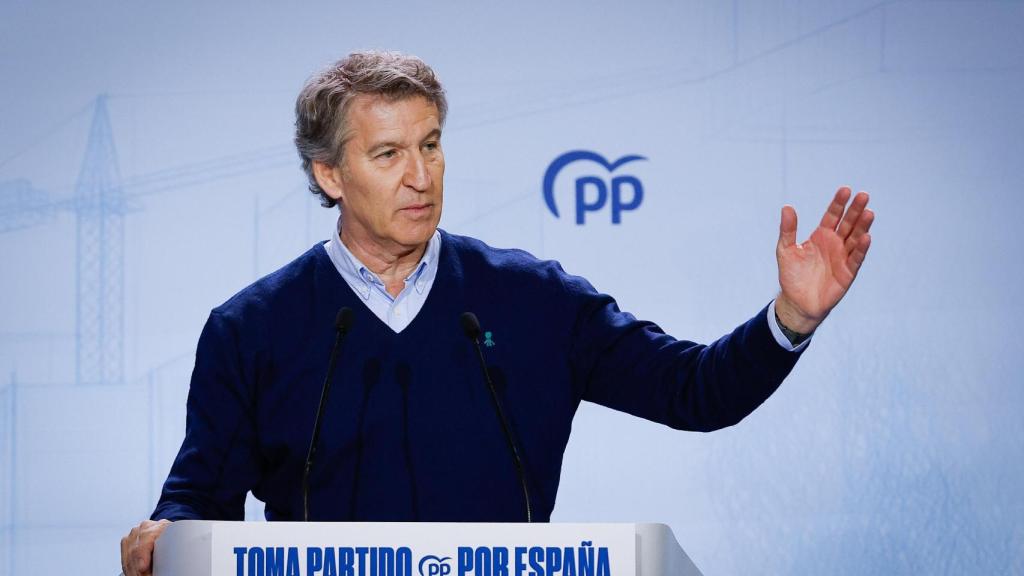 El presidente del Partido Popular, Alberto Núñez Feijóo
