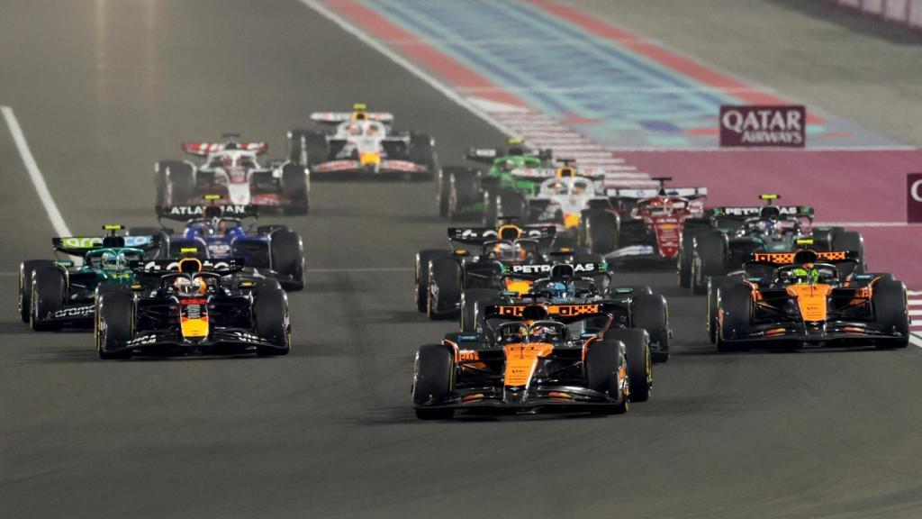 Piastri, al frente del sprint del GP de Qatar