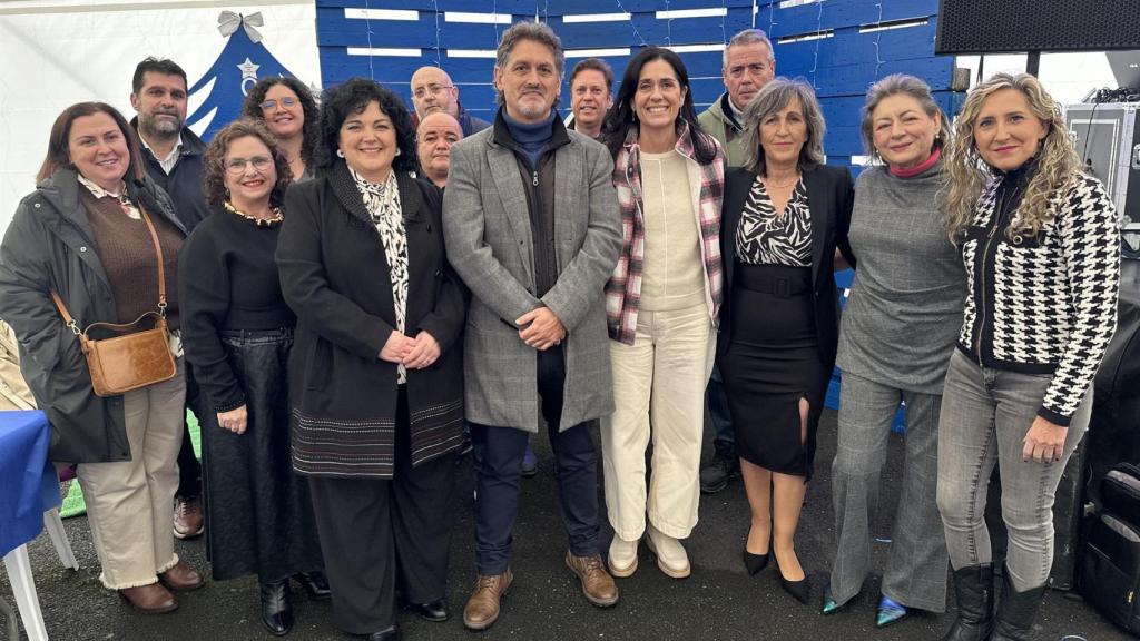 Paula Prado en la comida del PP de Ortigueira.