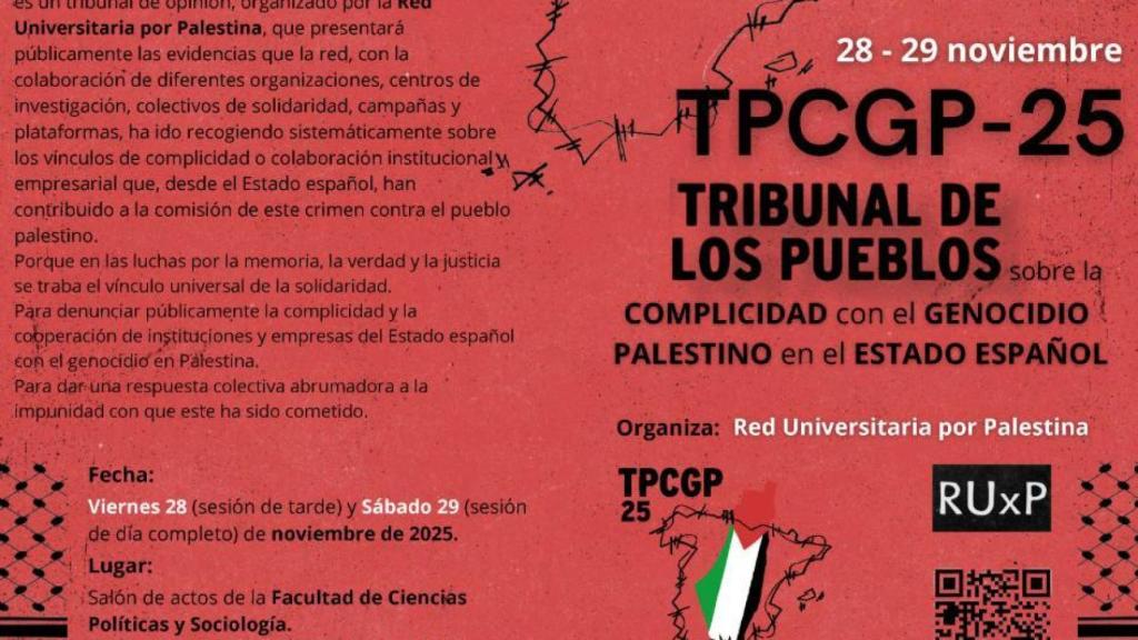 Event poster at Complutense.