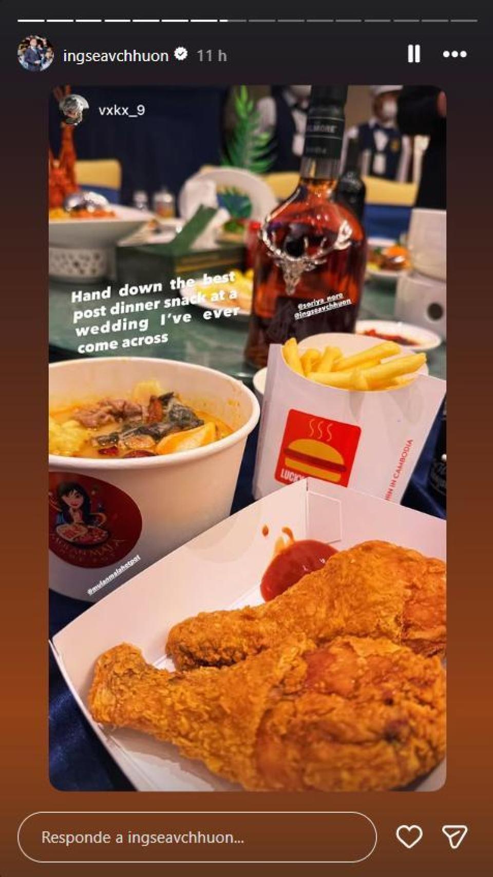 Imágenes de la boda de Norodom Pongsoriya y el empresario Seav Chhuon Ing.