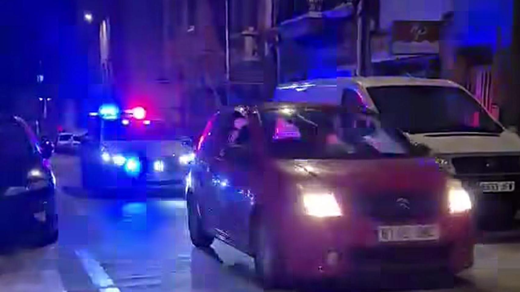 Imagen de la persecución.