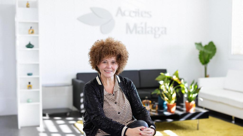 Encarni Navarro, en Aceites Málaga.