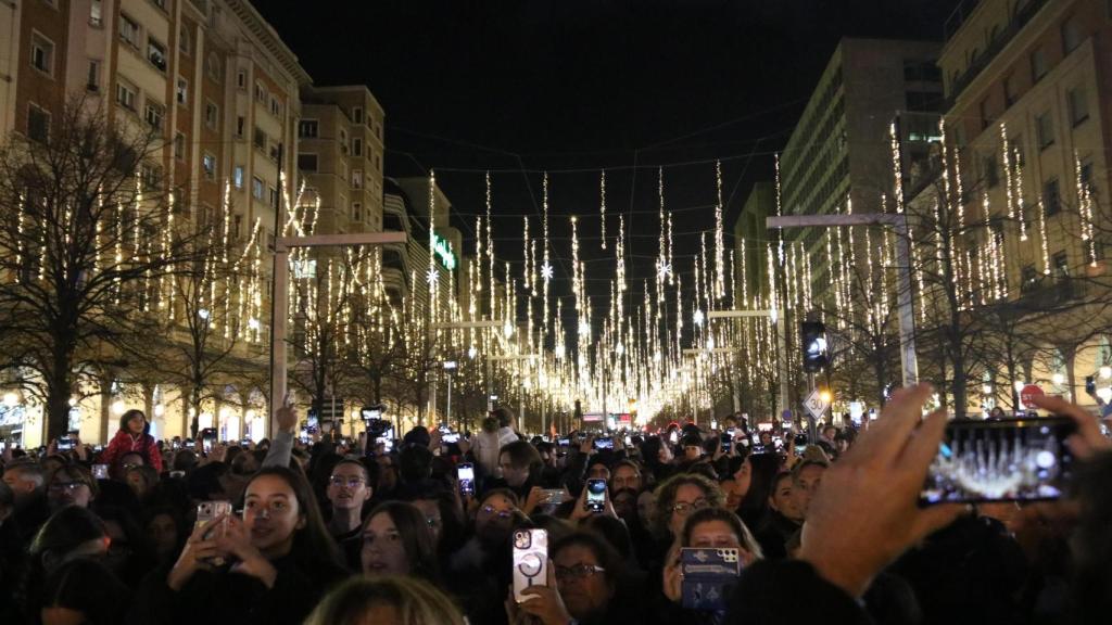 Encendido de luces de Navidad en Zaragoza