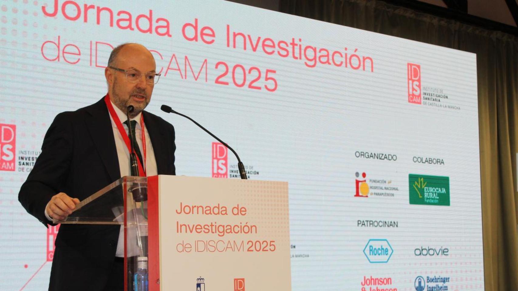 Alberto Jara, gerente del Sescam, en la jornada celebrada por el Idiscam.