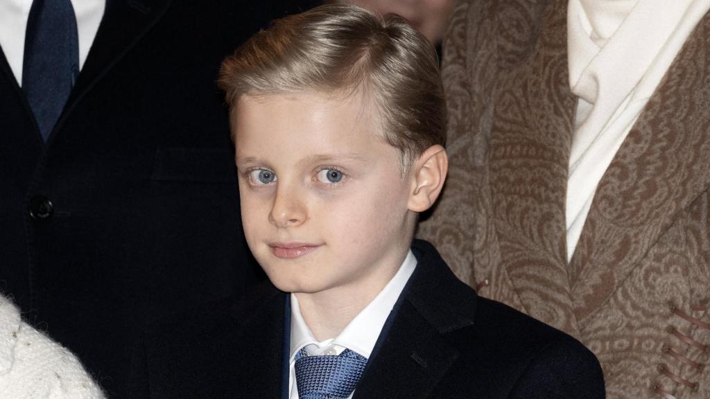 Jacques, el hijo de Alberto y Charléne de Mónaco, este sábado 29 de noviembre, en el encendido navideño del Principado.