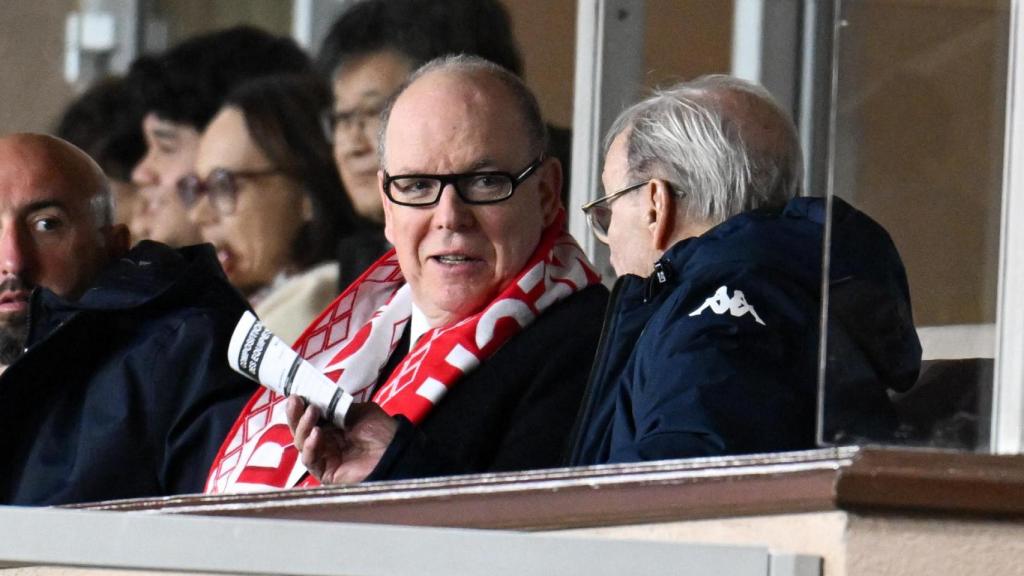 Alberto de Mónaco, en el partido entre Mónaco y PSG celebrado el pasado sábado 29 de noviembre en Mónaco.