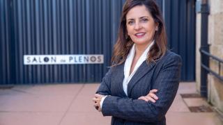 La alcaldesa de Tomiño, Sandra González.