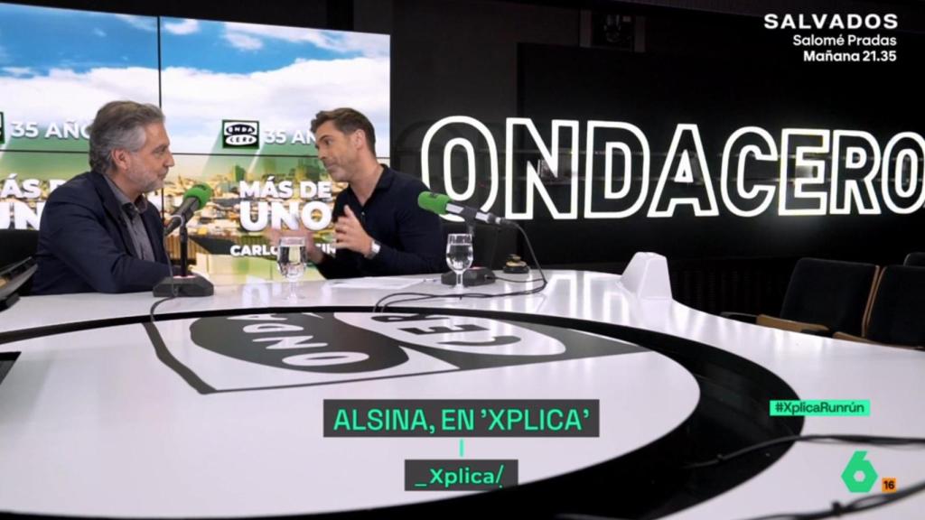Carlos Alsina y José Yélamo en 'laSexta Xplica'.