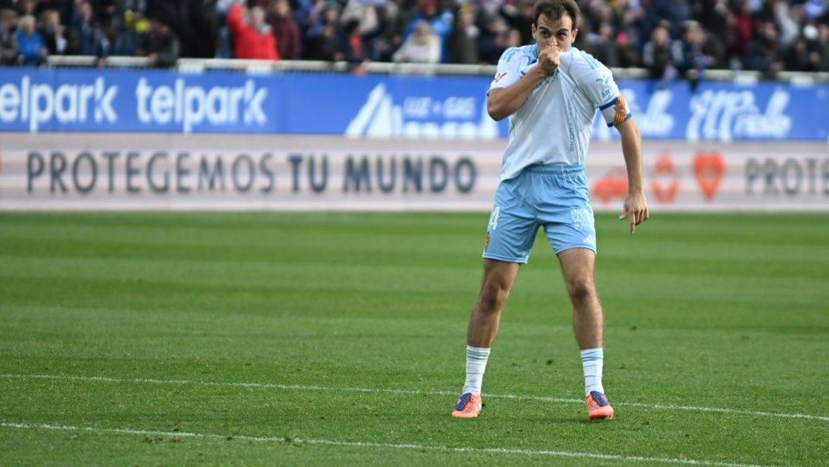 Francho Serrano celebra el 3-1