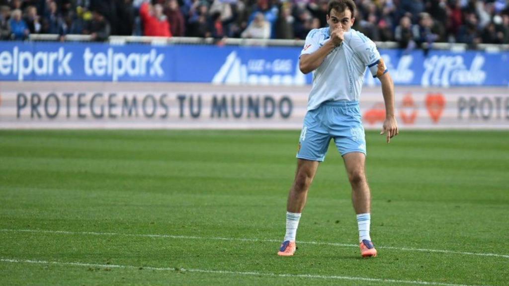 Francho Serrano celebra el 3-1