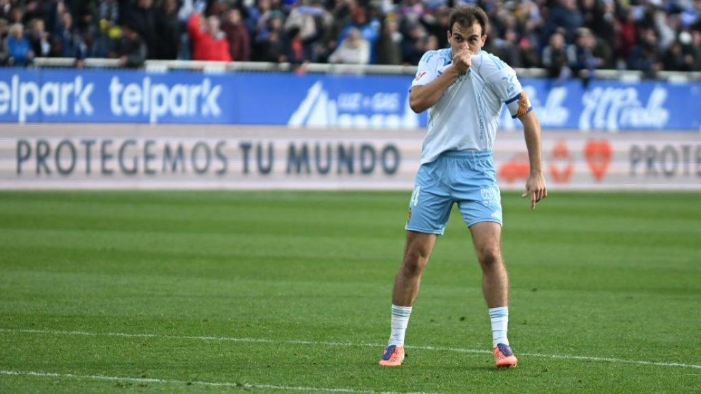 Francho Serrano celebra el 3-1