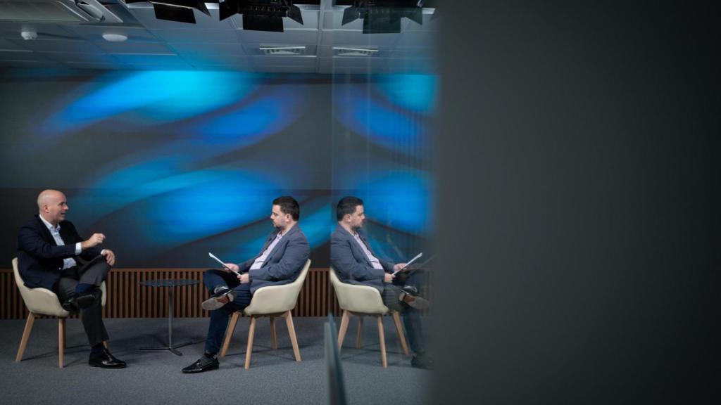 Fernando Campos en su conversación con Arturo Criado, subdirector de EL ESPAÑOL-Invertia.